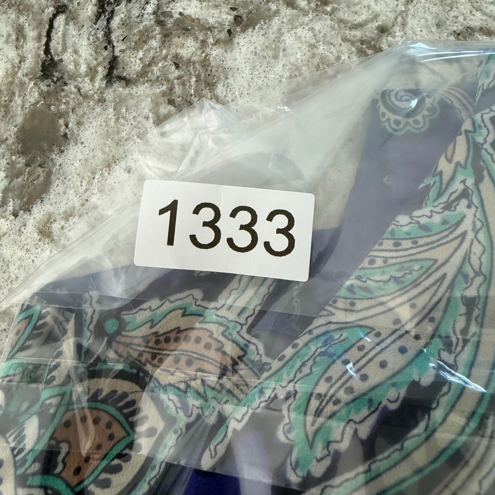 LOFT Shift Dress Short Sleeve Purple Paisley Floral Print Size 6P Petite - Picture 13 of 13